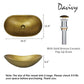 Davivy Gold Bronze Bathroom Sink