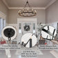 Farmhouse Style 12 Lights Chandelier