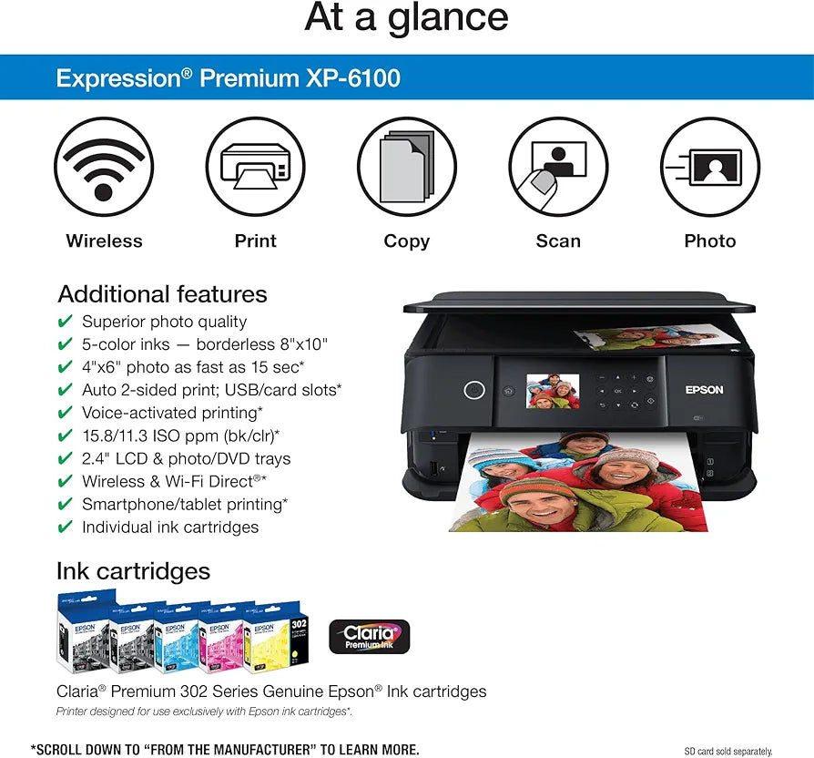 Epson Expression Premium Wireless Color Photo Printer