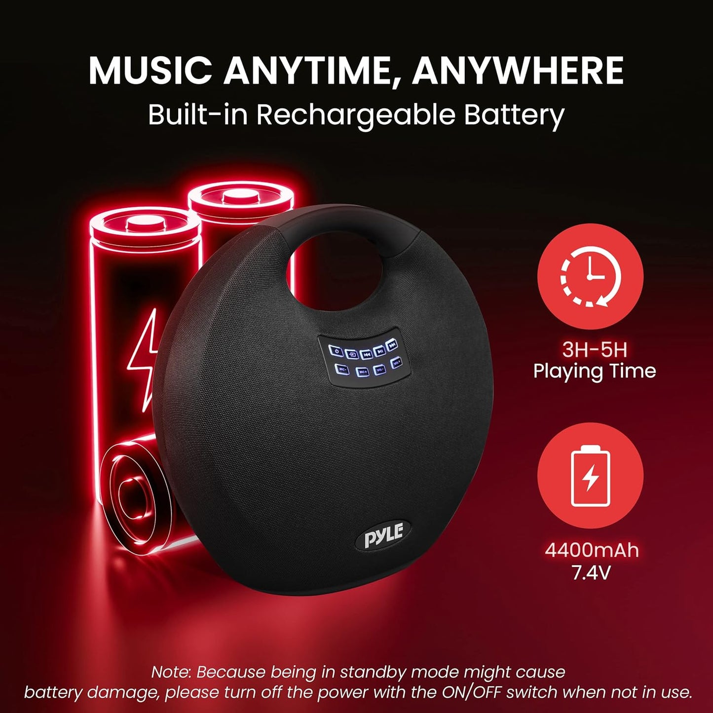 Pyle Portable Bluetooth Speaker