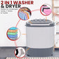 Pyle 2 in 1 Portable Mini Washing Machine